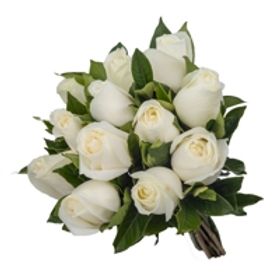 Buque de 12  Rosas Brancas  
